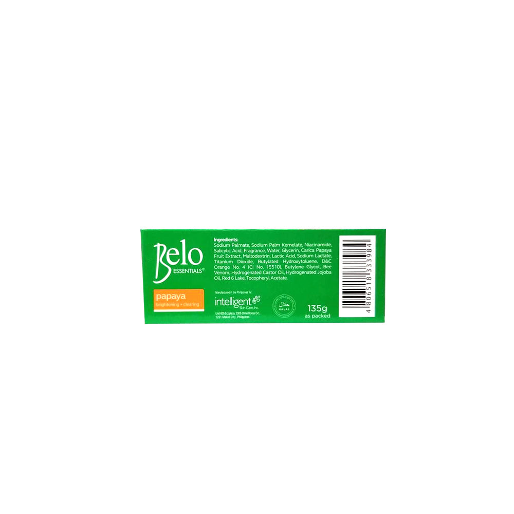 Belo Essentials Green Papaya Body Bar Soap 135g