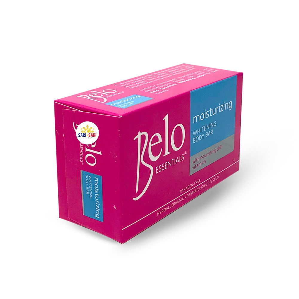 Belo Essentials Moisturizing Whitening Body Bar Soap 135g - Shop Sari Sari