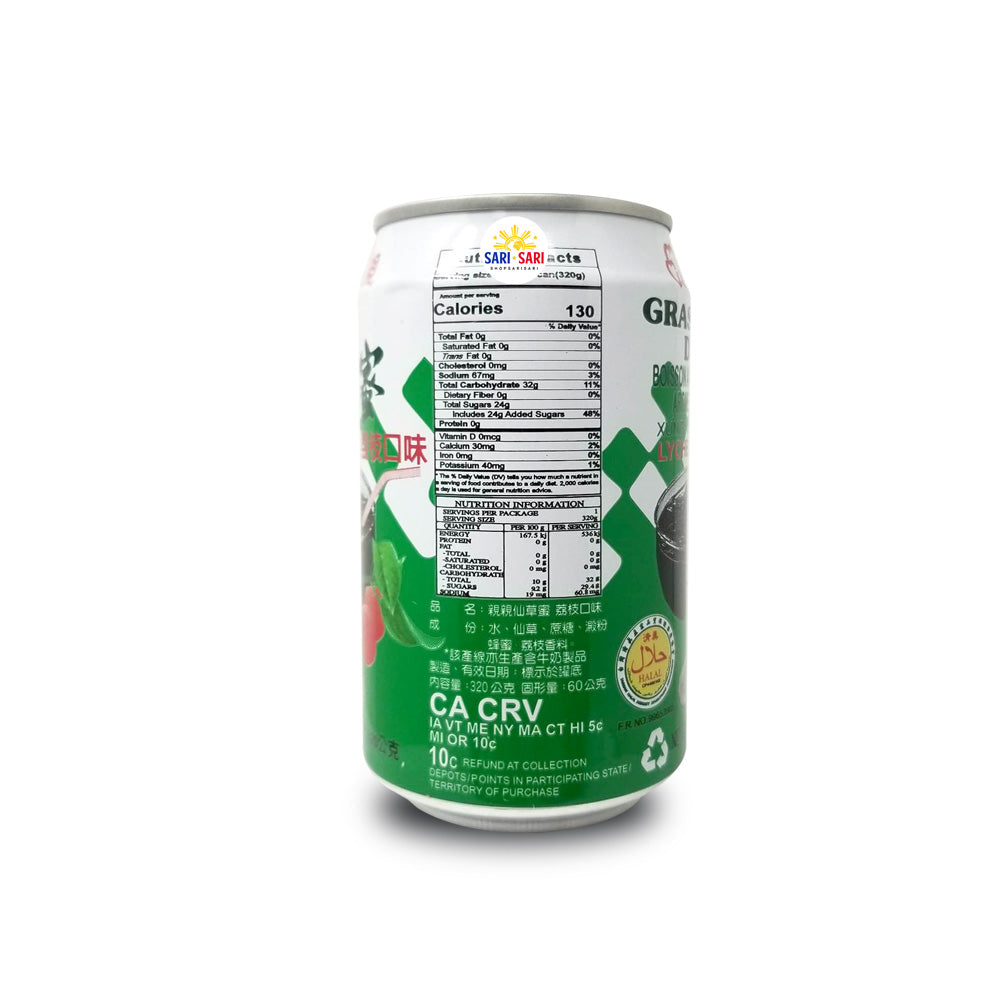 Chin Chin Grass Jelly Drink Lychee Flavor 315ml, SALE 50% OFF