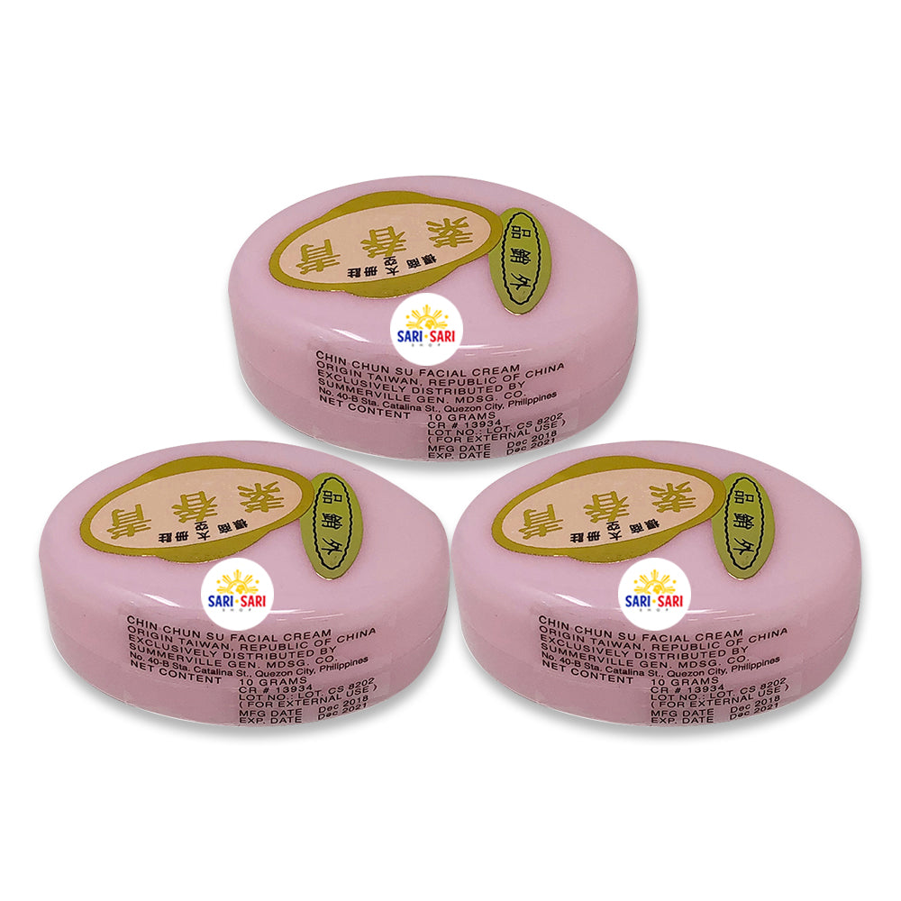 Chin Chu Su Facial Cream Beige Label 10g, Pack of 3