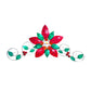 Misenka Feliz Navidad Lantern Parol na Capiz Poinsettia with Tail 24 inches Free Shipping