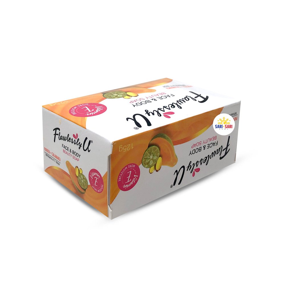 Flawlessly U Orange Papaya Calamansi Soap 125g - Shop Sari Sari