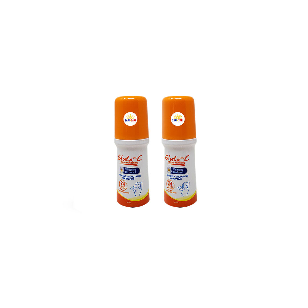 Gluta-C Intense Whitening Deodorant Roll on 40ml Pack of 2