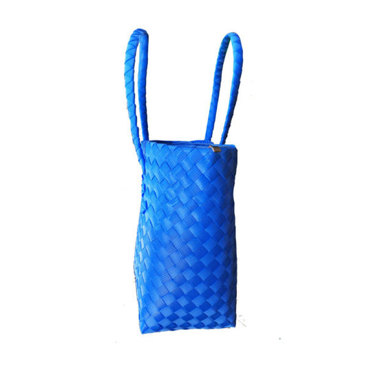 Misenka Handicrafts Philippine Bayong Azure Blue Classic Bag SALE 50% OFF