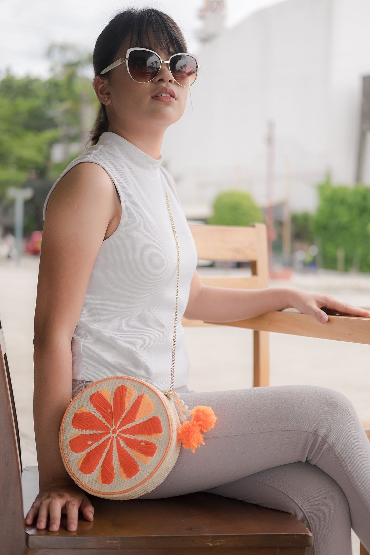 Misenka Orange Shoulder Bag - ShopSariSari.com