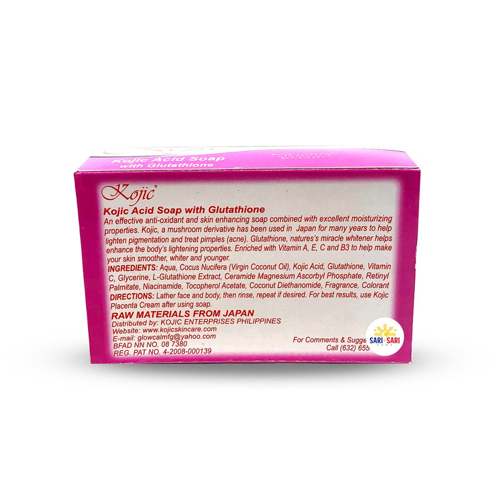 Kojic Acid Soap With Glutathione Pink 135g - Shop Sari Sari