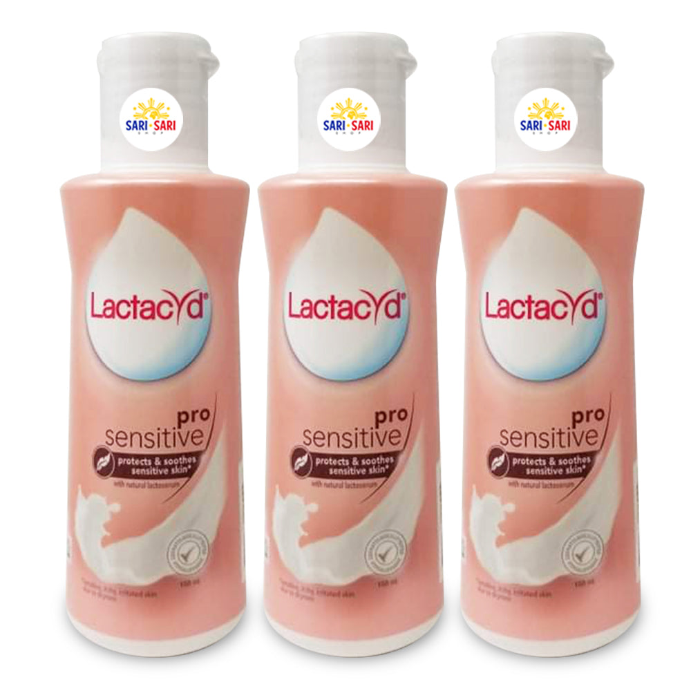 Lactacyd Pro Sensitive Feminine Wash 150ml, Pack of 3