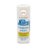 Milcu 2in One Underarm & Foot Powder Deodorant 80g