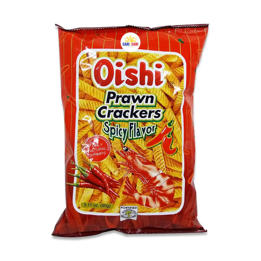 Oishi Prawn Crackers Spicy Flavor 90g - Shop Sari Sari