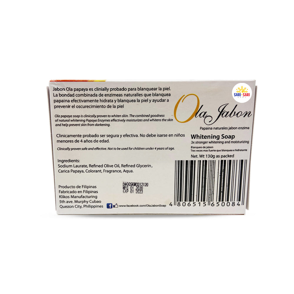 Ola Jabon Whitening Orange Papaya soap 130g