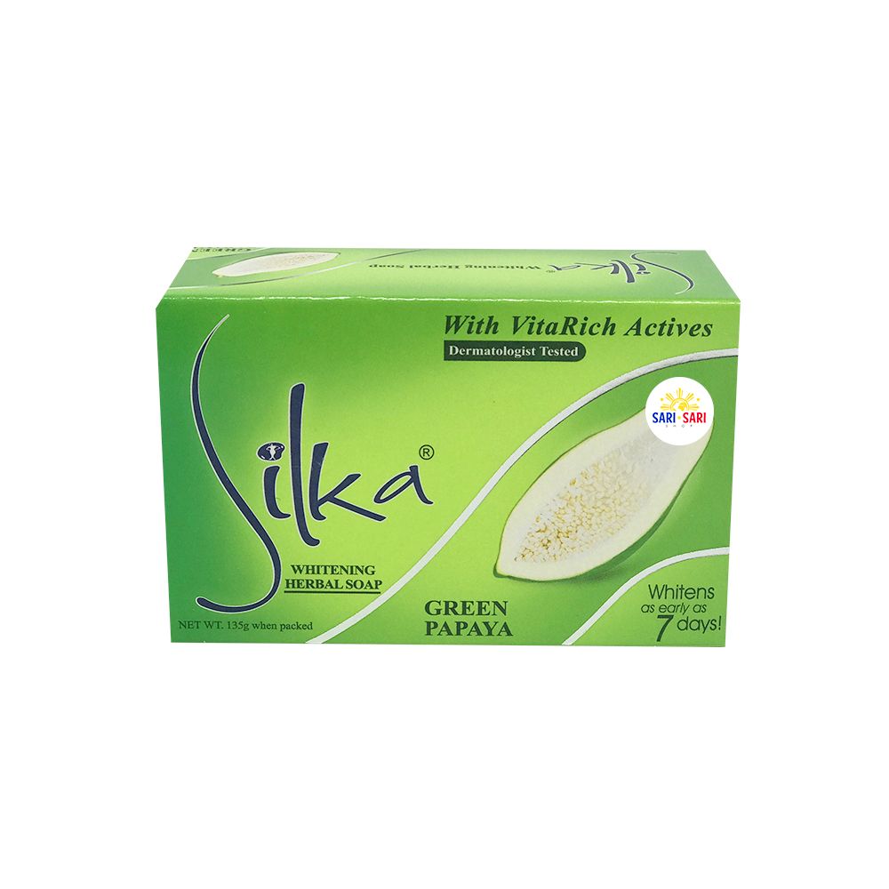 Silka Green Papaya Whitening Herbal Soap - ShopSariSari.com