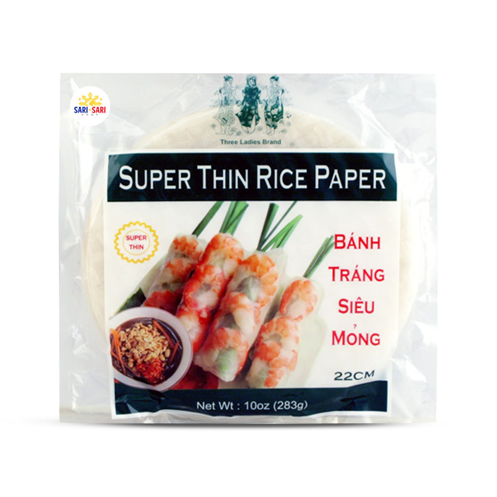 Three Ladies Spring Roll Rice Paper Round 22cm Super Thin 283g