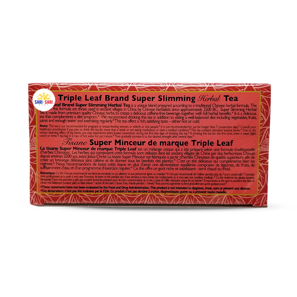 Triple Leaf SUPER SLIMMING Tea 20 Bags 33g