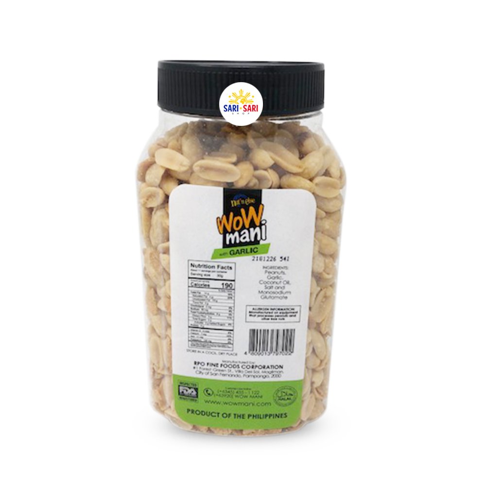 Wow Mani with Garlic Chips 325g