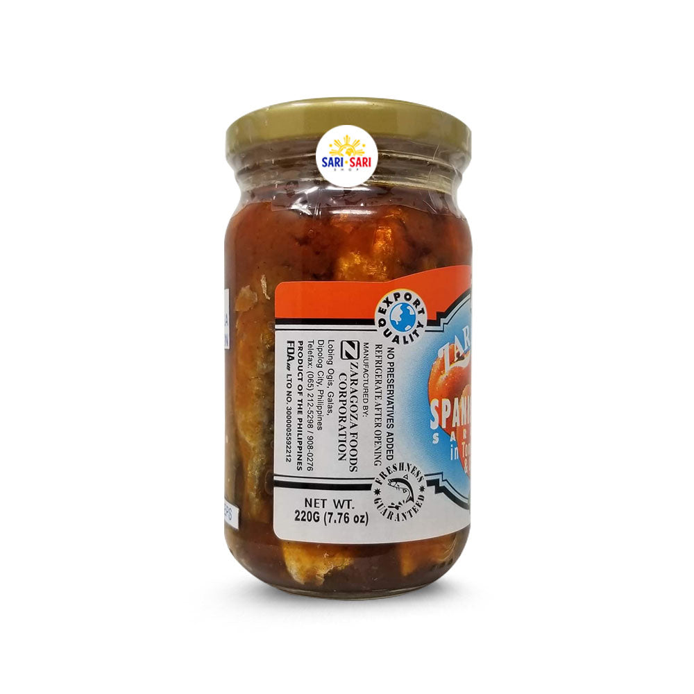 Zaragoza Spanish Sardines in Tomato Sauce & Corn Oil Hot 220g