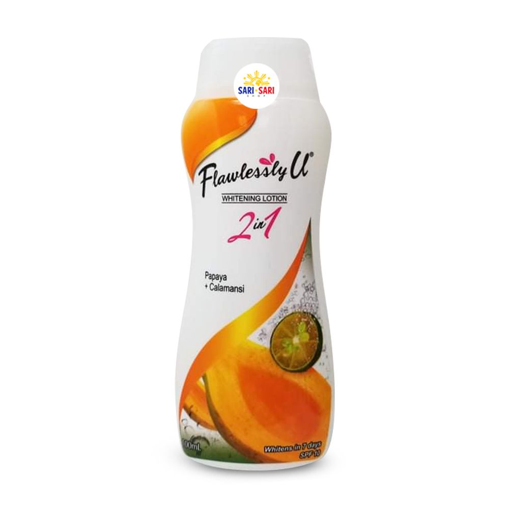 Flawlessly U Whitening Lotion Papaya + Calamansi 2in1 100ml